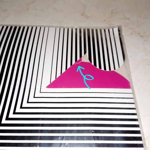 Rainbow Black & White Stripe Bakery Cake Window Box French Bull - Picture 9 of 13